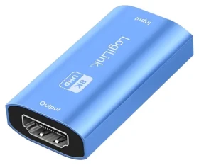 HDMI repeater modrý / Repeater HDMI / 8K 60Hz / HDCP 2.3 / hliníkové telo (HD0064)