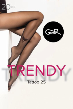 Gatta Tattoo 25 20 DEN farba:nero 2-S