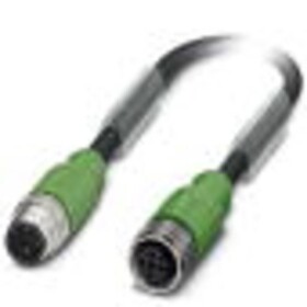 Phoenix Contact SAC-3P-M12MS/ 3,0-PUR/M12FS SH pripojovací kábel pre senzory - aktory, 1500839, piny: 3, 3.00 m, 1 ks; 1500839