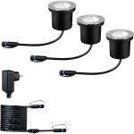 Paulmann Boden Einbauleuchten Starterset RGBW 94275 Osvetľovací systém Plug & Shine ZigBee LED 3.6 W teplá biela strieborná; 94275