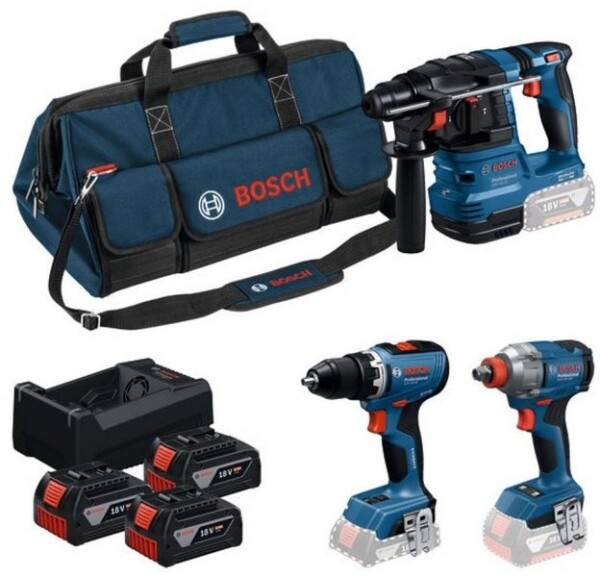 NoName Sada COMBI 18V GSR+GDX+GBH+3x5.0Ah+GAL