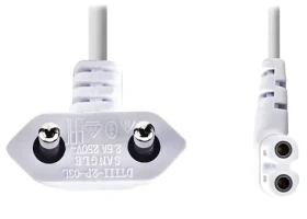 Nedis napájací kábel Euro - IEC-320-C7 biely / Napájací kábel / uhlový-uhlový / 3 m (CEGL11055WT30)