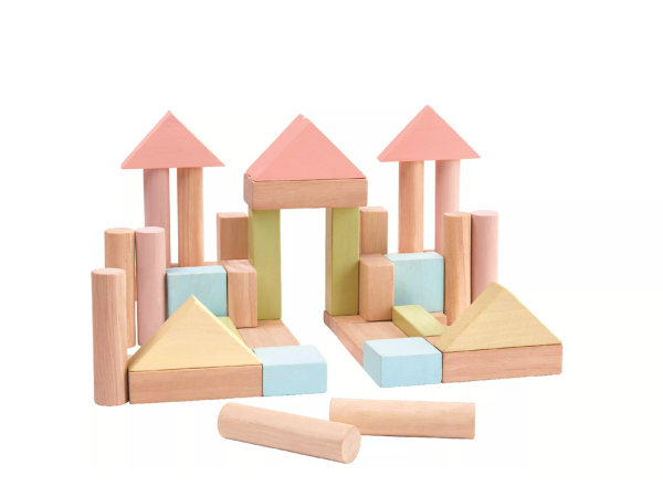 PlanToys PlanToys Stavebné kocky 40 ks (pastelové)
