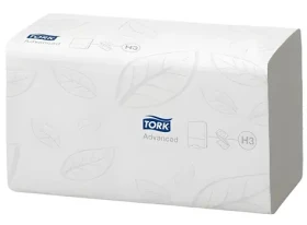 Tork Advanced H3 biele / Papierový uterák skladaný ZZ / 2vrstvový (290163)