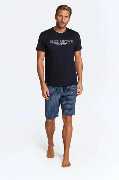 Dojo pyžamo 38883-99X Čierna a tmavo modrá - Henderson XXXL