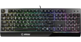 MSI Vigor GK30 čierna / Herná klávesnica / drôtová / membránová / USB / podsvietenie / US layout (278316)