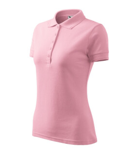 Dámske tričko Pique Polo pink S