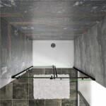 H K - Posuvné sprchové dvere DIAMOND BLACK 96- 100x200cm L / P variant SE-DIAMONDBLACK100SET