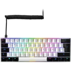 Sharkoon SKILLER SGK50 S4 biela / herná klávesnica / mechanická / drôtová / RGB / Kailh Red spínač / ES (4044951033966)
