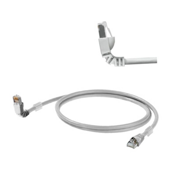 Weidmüller 1248280020 RJ45 sieťové káble, prepojovacie káble CAT 6A S/FTP 2.00 m sivá UL certifikácia 1 ks; 1248280020