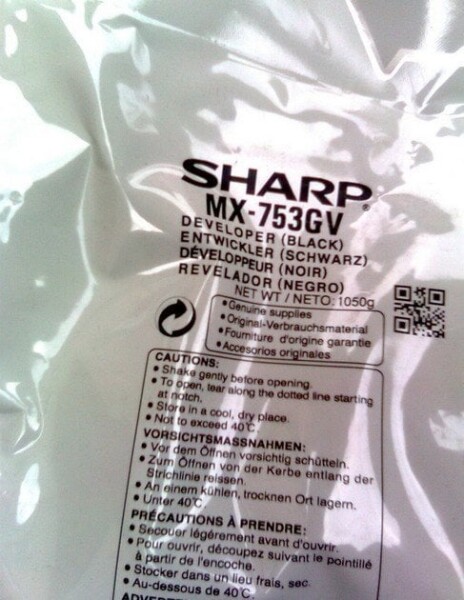 Sharp Sharp MX-753GV (MX753GV) Developer, Black