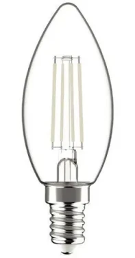 Avide LED žárovka Filament Candle 6,5W E14 / Žárovka / náhrada za 60W / teplá bílá / 806 lm (AWLFC14WW-6.5W)
