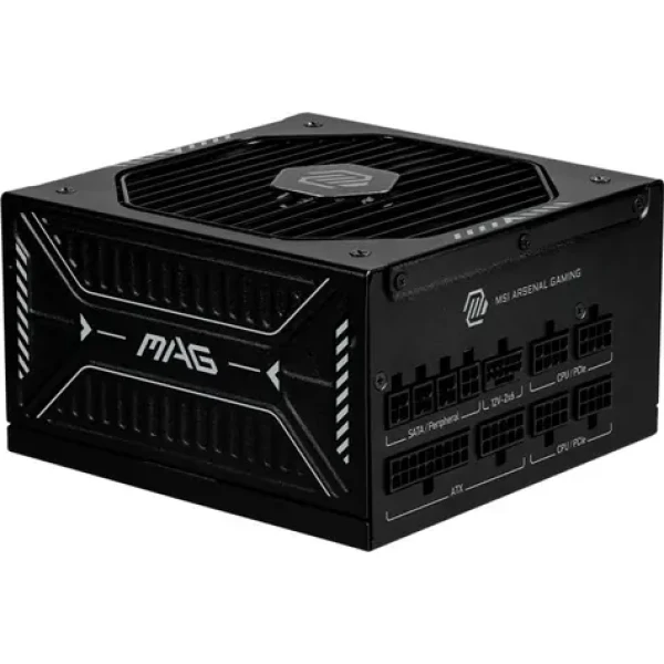 MSI MAG A850GLS PCIE5 čierna / 850W / 135mm / ATX3.1 / aktívny PFC / 80PLUS Gold (306-7ZPIY11-CE0)