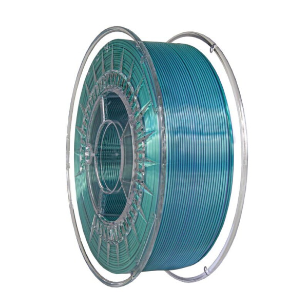 DUAL SILK filament Cold Green-Violet 1,75 mm Devil Design 1 kg