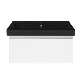Kúpeľňová skrinka s umývadlom SAT Evolution 78x30x45 cm biela mat SATEVO80WMU1MB SATEVO80WMU1MB