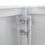 Mereo Kúpeľňová galérka 60 cm, zrkadlová skrinka, strieborná CN190P