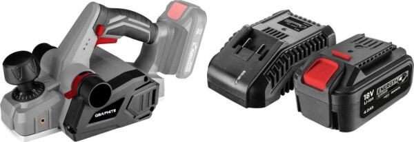 Graphite Strug akumulatorowy Energy+ 18V 58GE135 + akumulator 4 Ah z ładowarką 58GE132