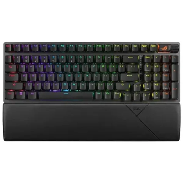 Asus ROG Strix Scope II 96 čierna / Bezdrôtová herná klávesnica / mechanická / ROG NX Snow / RGB / BT / USB / CZ/ SK (90MP037A-BKZA00)