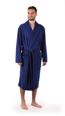 Pánsky nadrozmerný župan Bari tmavomodrý nadměr 3XL