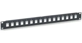 Intellinet 513593 / Patch panel / Keystone / Neosadený / 1U / 19" (513593)