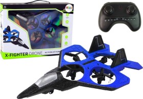 LeanToys Samolot Dron RC Modrý Myśliwiec Zdalnie Sterowany Pilot LEAN Toys