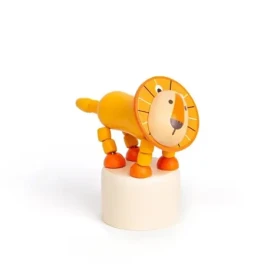 Bigjigs Toys Drevené mačkacie zvieratká Safari Lev