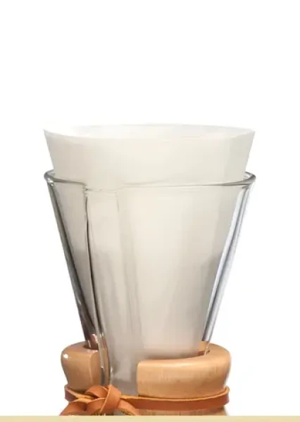Chemex Papierové filtre FP-2 100 ks / Filtre na kávu / Polkruhové, neskladané / pre Chemex na 3 šálky (FP-2)