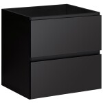 CERANO - Kúpeľňová skrinka pod umývadlo Carole - čierna matná - 54x48x45 CER-670768