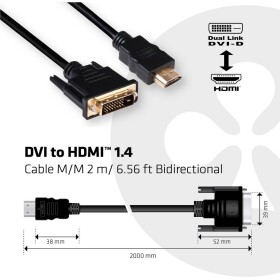 Club3D DVI-D CAC-1210 kábel