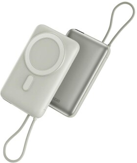 Energea PowerBank Bazic Fusion Mag 10000mAh MagSafe kabel USB-C Sivý