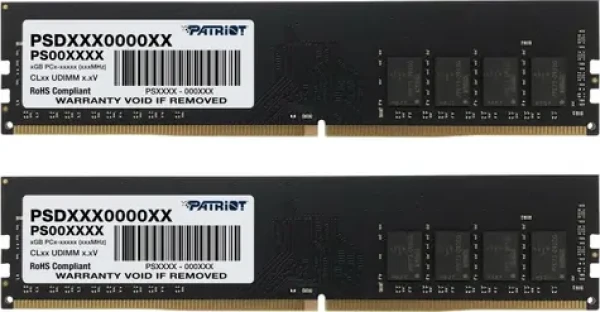 Patriot Signature 16GB (2x8GB) 3200MHz / DIMM / DDR4 / CL22 / Unbuffered / Non-ECC / 1.2V (PSD416G3200K)