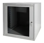 Digitus Dynamic sivá / Nástenný rozvádzač / 12U / 638,4x600x450 mm / sklenené dvere / IP20 (DN-19 12-U-EC)