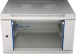 Extralink EX.8567 sivá / Nástenný rozvádzač / 19" / 6U / 600x600 mm / sklenené dvere (EX.8567)
