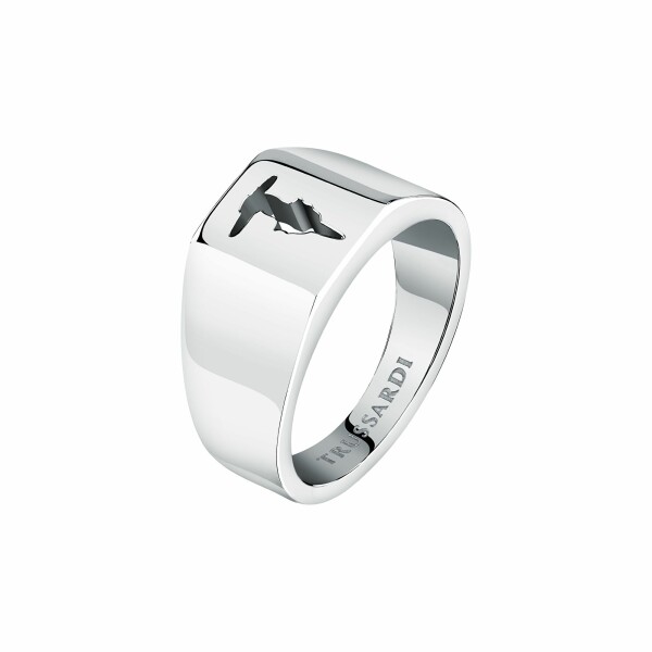 Trussardi Pánsky fashion oceľový prsteň T-Steel TJAXV450 63 mm