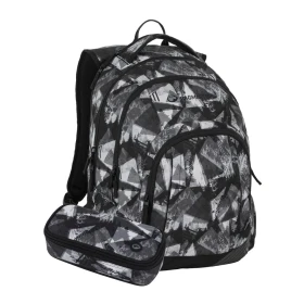 Bagmaster LINCOLN 26 A studentský set – černo-bílý Šedá 40 l 191830