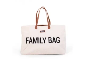 Childhome Family Bag Teddy Off White / Cestovná taška / 55 x 40 x 18 cm (CWFBTW)