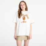Tričko A BATHING APE Chain Stitch College Relaxed Fit Tee UNISEX Ivory M