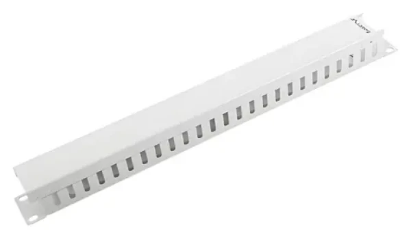 Lanberg Káblový organizér Typ A šedá / Káblový organizér / 19" / 1U (AK-1201-S)