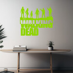 Veselá Stena Samolepka The Walking Dead Farba: hnedá, Veľkosť: 60 x 53 cm