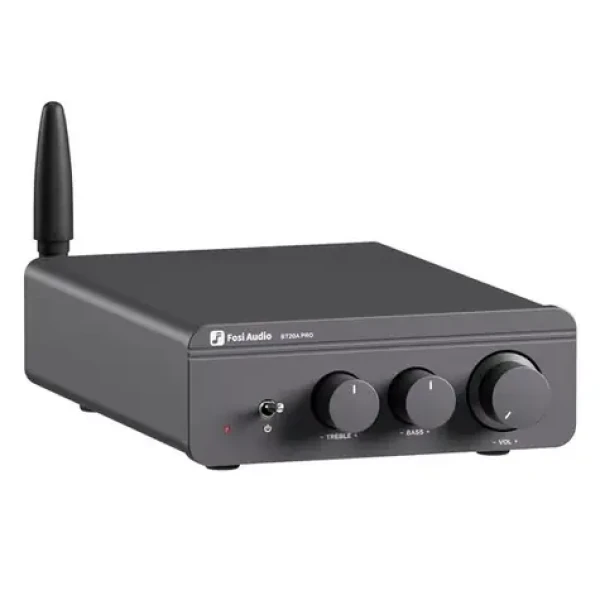 Fosi Audio BT20A Pro-48V sivá / Stereo zosilňovač / 300W / RCA / Repro OUT / Pre-OUT / Bluetooth 5.0 (6976136960003)