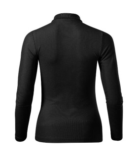 Polokošeľa Pique Polo LS čierna XL