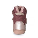 Dievčenské zimné barefoot topánky PRO-tex NUT PINK - 26