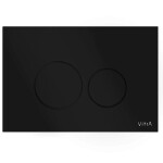 Ovládacie tlačidlo VitrA Vetro sklenené čierne 740-1601 740-1601