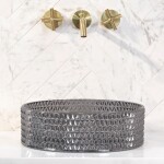 REA - Umývadlo na dosku Cristal Black REA-U9671