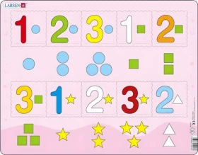 LARSEN Puzzle Počítanie do troch