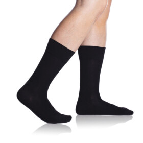 Bambusové klasické pánske ponožky BAMBUS COMFORT SOCKS - Bellinda - čierna 43 - 46