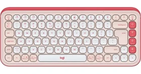 Logitech POP Icon Keys ružová / Bezdrôtová klávesnica / TKL / US layout / Bluetooth / Logi Bolt (920-013073)