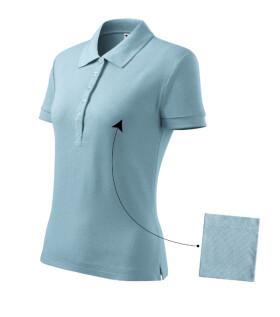 Bavlnené dámske polo tričko sky blue M