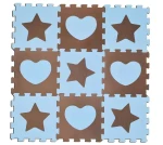 SUN TA TOYS Penové puzzle Hviezdy a srdce modré S4