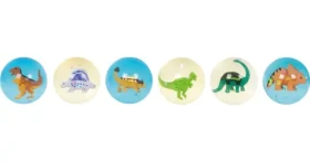 GOKI Skákacia loptička 3D dinosaurus 1 ks (mix)